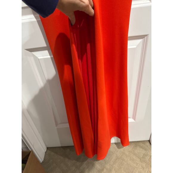 MSRP $525 Jay Godfrey Orange Maxi Dress – Size 4 | Halter & Front Slit QUICKSHIP - Picture 4 of 8